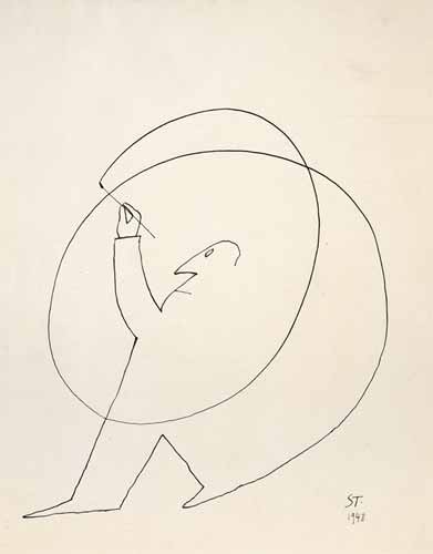"Untitled", 1948, Saul Steinberg